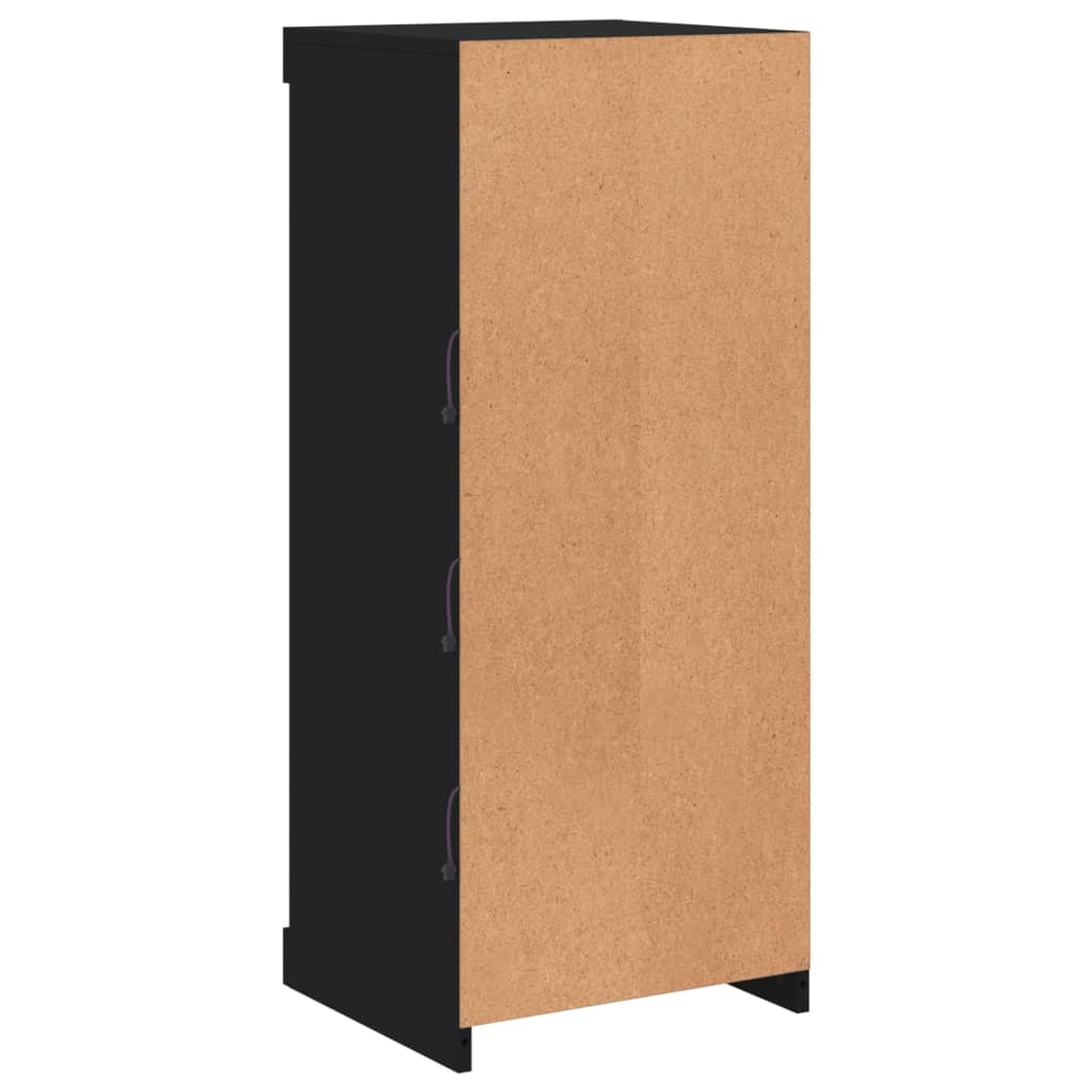 Dressoir met LED-verlichting 41x37x100 cm zwart is nu te koop bij PeponiXL, paradijselijk wonen!