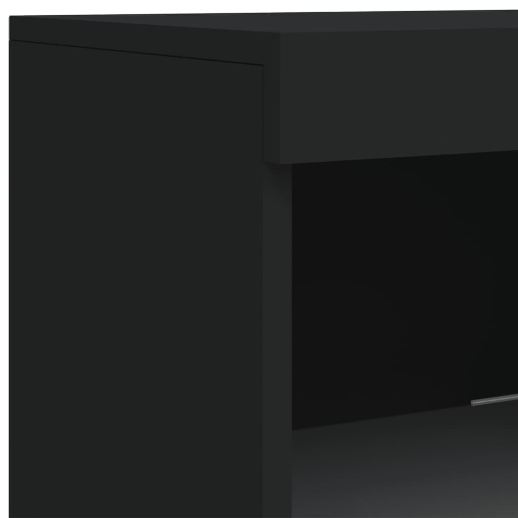 Dressoir met LED-verlichting 41x37x100 cm zwart is nu te koop bij PeponiXL, paradijselijk wonen!