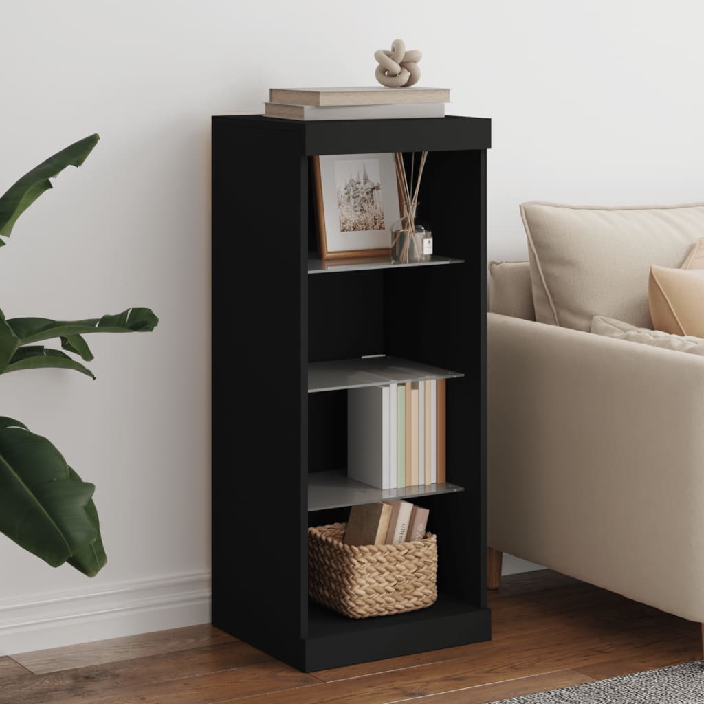 Dressoir met LED-verlichting 41x37x100 cm zwart is nu te koop bij PeponiXL, paradijselijk wonen!