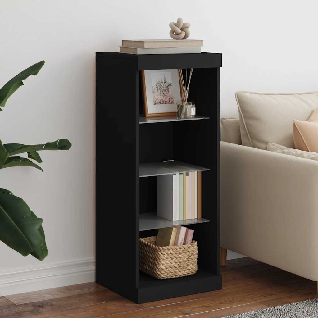 Dressoir met LED-verlichting 41x37x100 cm zwart is nu te koop bij PeponiXL, paradijselijk wonen!