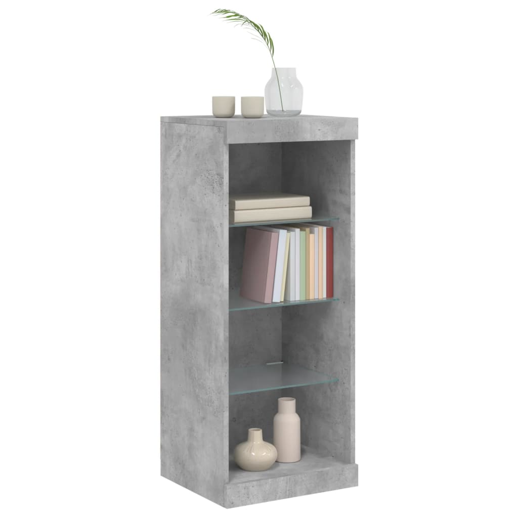 Dressoir met LED-verlichting 41x37x100 cm betongrijs is nu te koop bij PeponiXL, paradijselijk wonen!