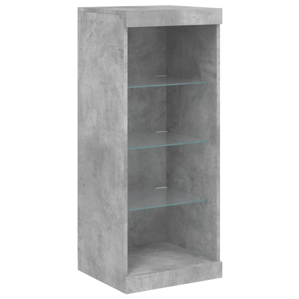 Dressoir met LED-verlichting 41x37x100 cm betongrijs is nu te koop bij PeponiXL, paradijselijk wonen!