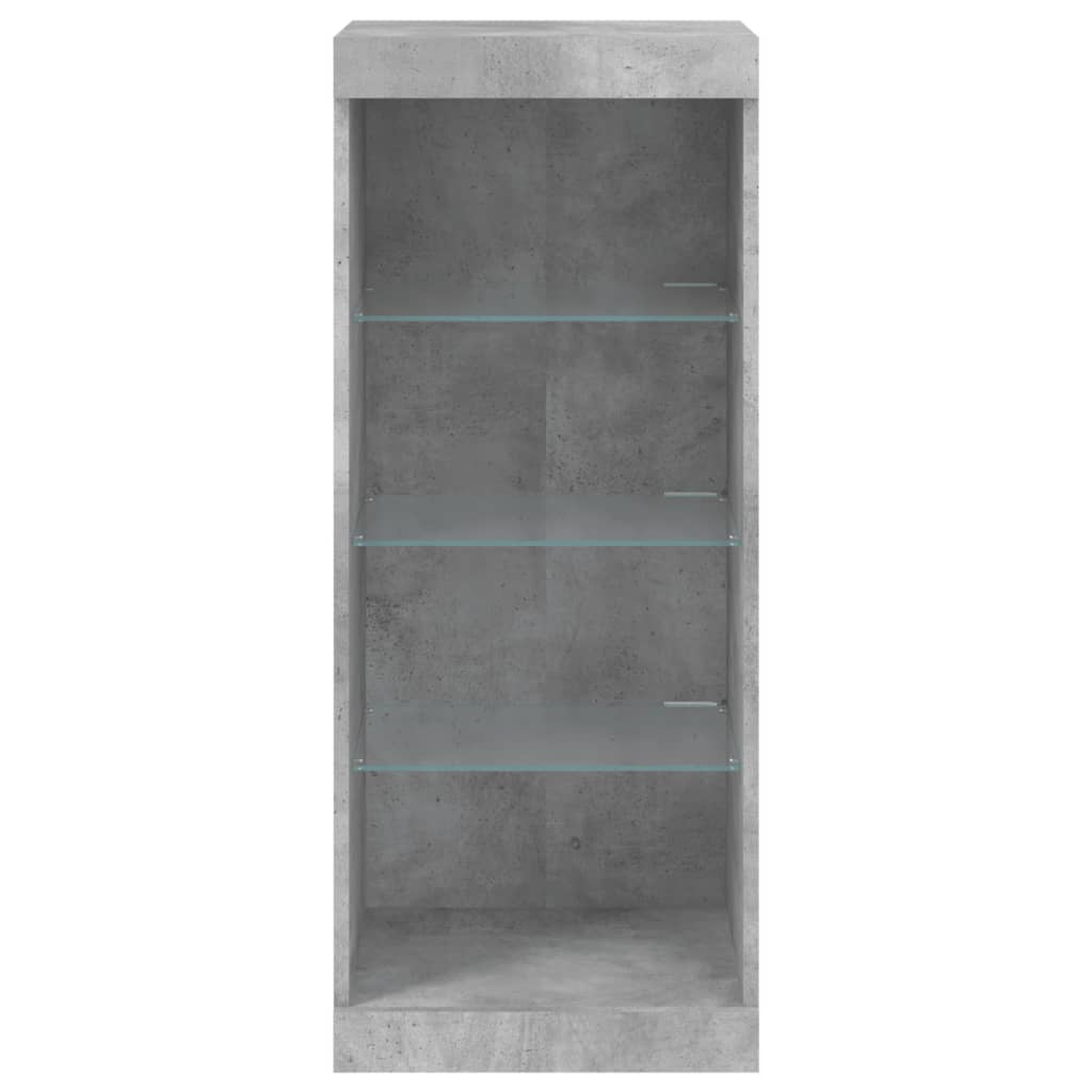 Dressoir met LED-verlichting 41x37x100 cm betongrijs is nu te koop bij PeponiXL, paradijselijk wonen!