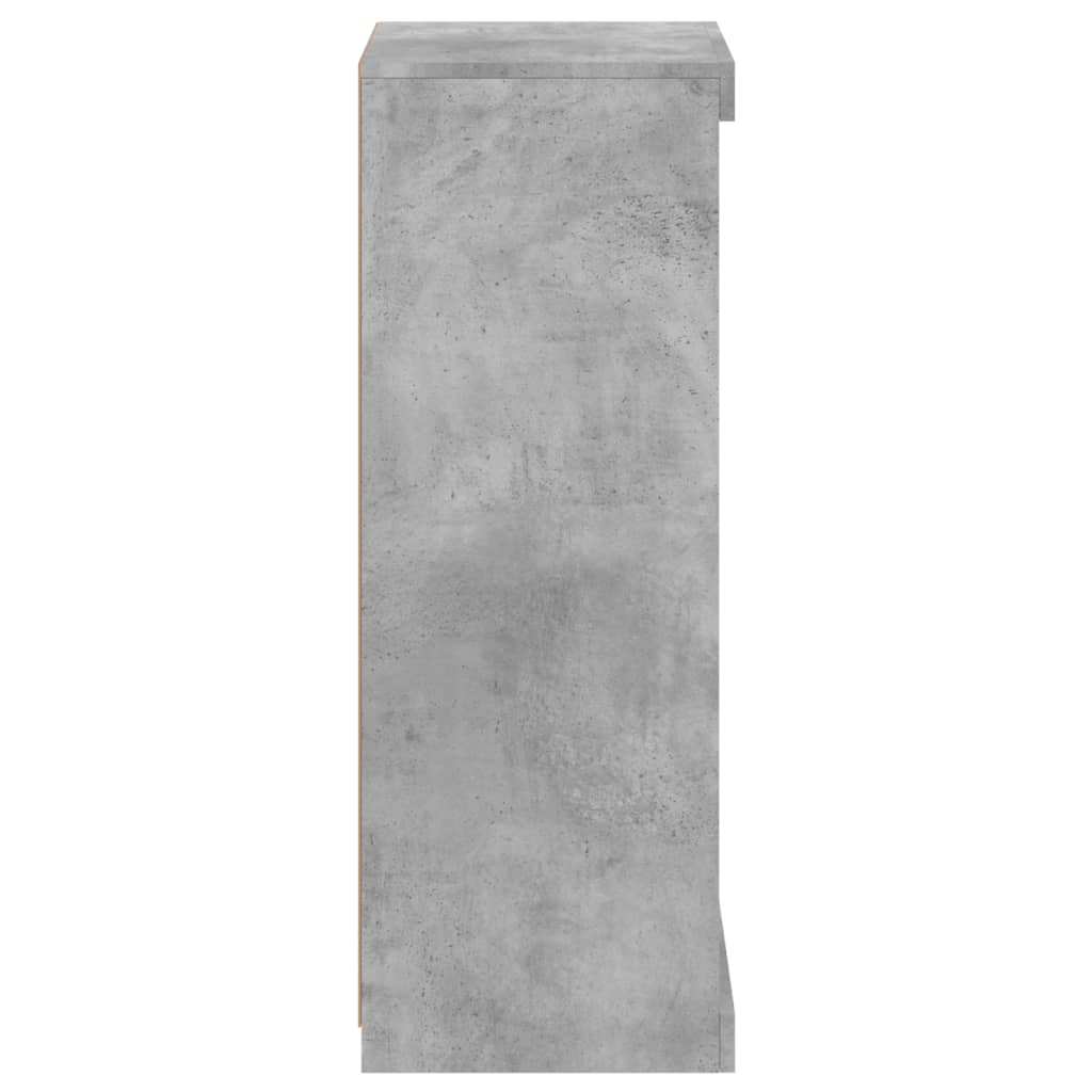 Dressoir met LED-verlichting 41x37x100 cm betongrijs is nu te koop bij PeponiXL, paradijselijk wonen!