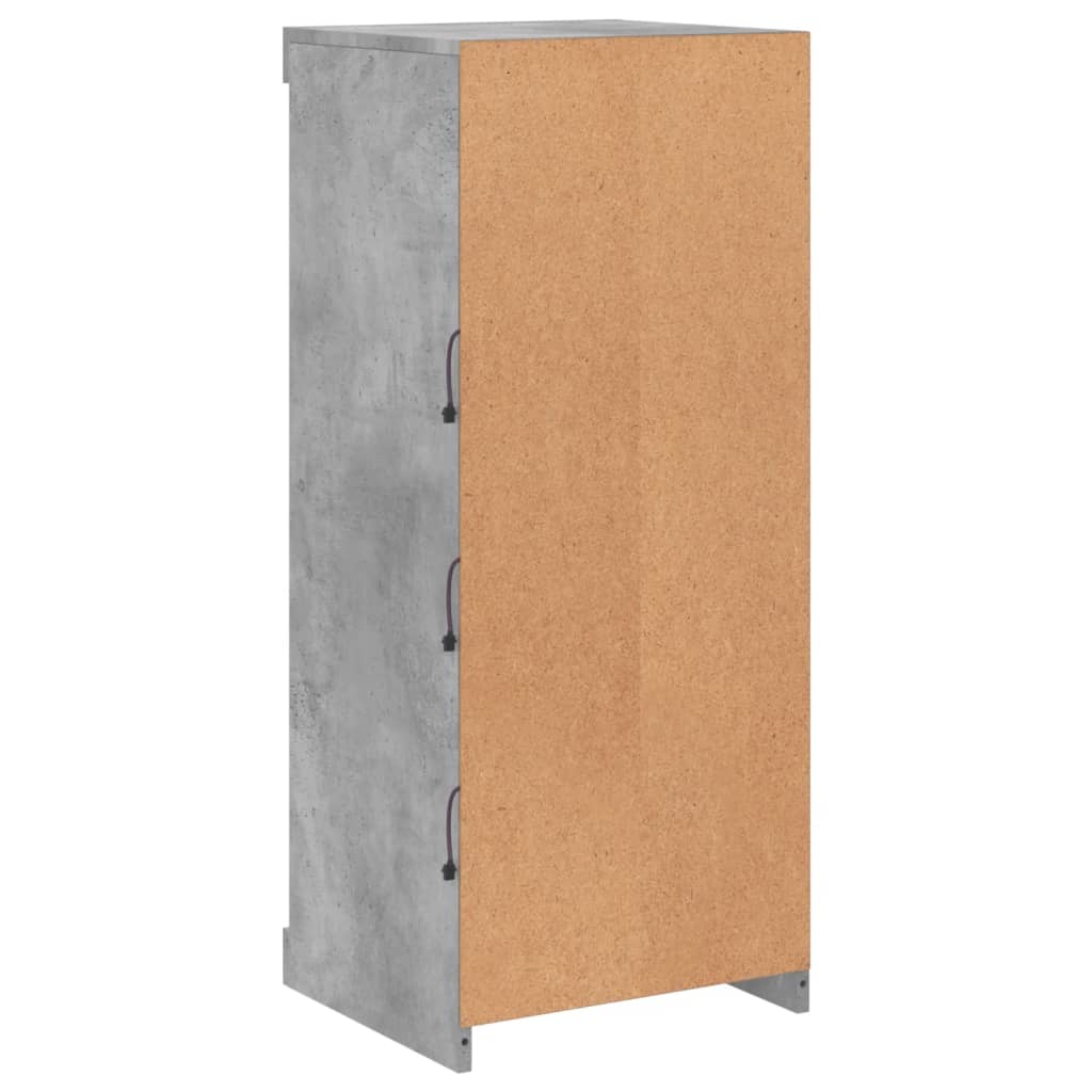Dressoir met LED-verlichting 41x37x100 cm betongrijs is nu te koop bij PeponiXL, paradijselijk wonen!