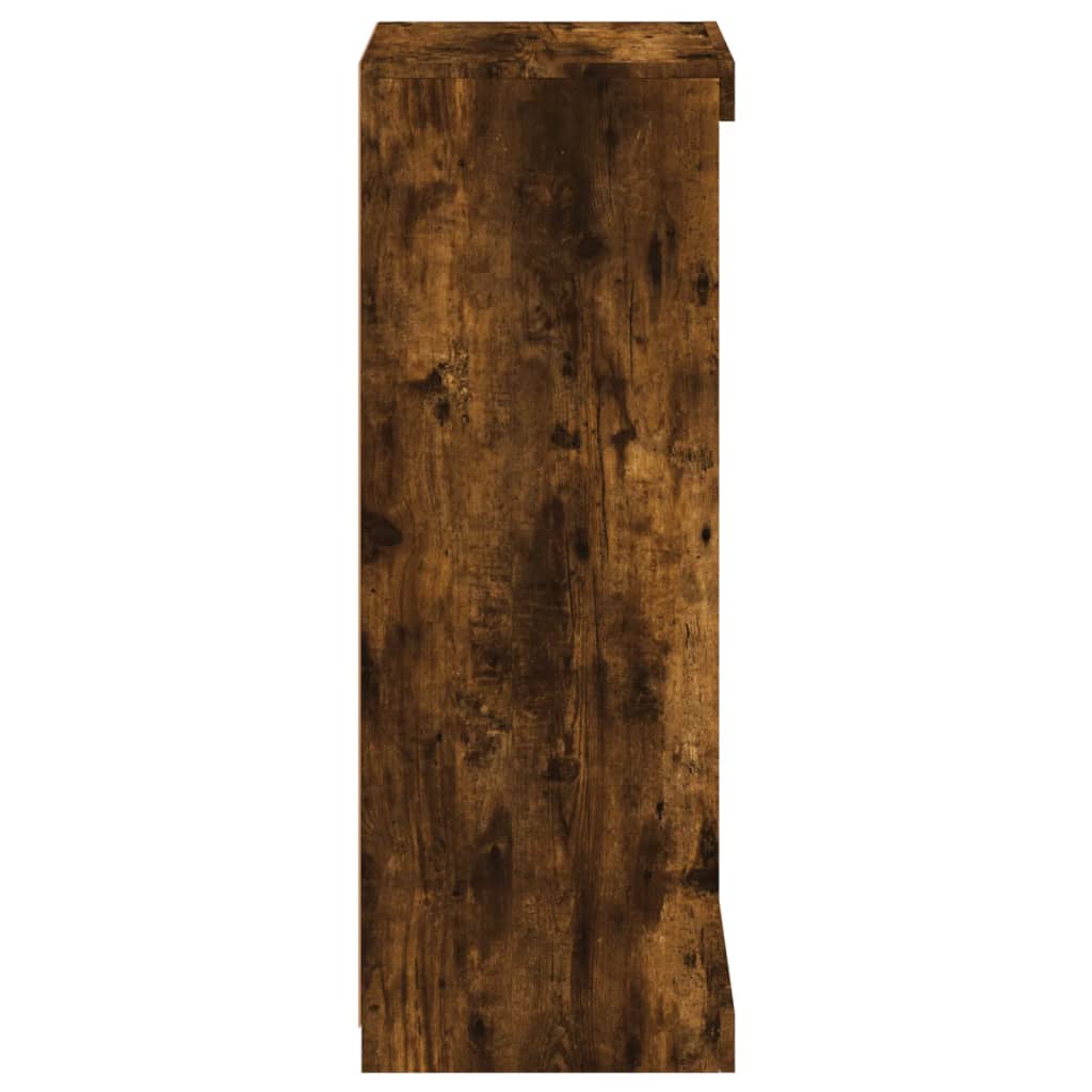 Dressoir met LED-verlichting 41x37x100 cm gerookt eikenkleurig is nu te koop bij PeponiXL, paradijselijk wonen!