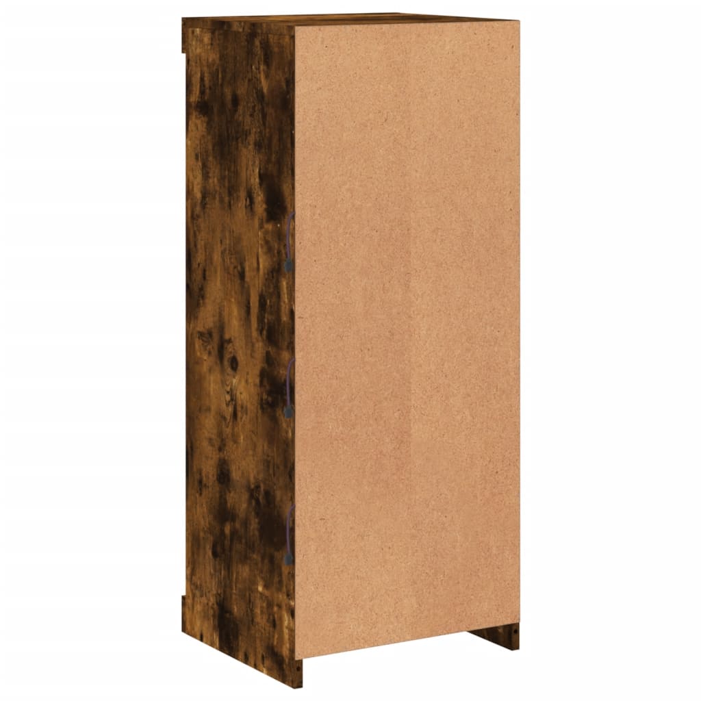 Dressoir met LED-verlichting 41x37x100 cm gerookt eikenkleurig is nu te koop bij PeponiXL, paradijselijk wonen!