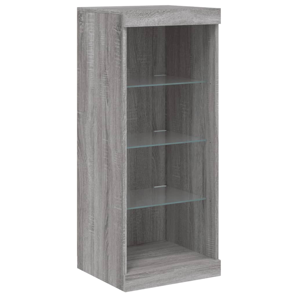 Dressoir met LED-verlichting 41x37x100 cm grijs sonoma eiken is nu te koop bij PeponiXL, paradijselijk wonen!