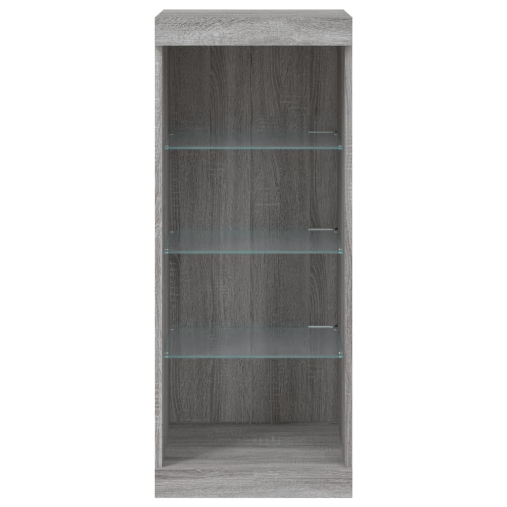 Dressoir met LED-verlichting 41x37x100 cm grijs sonoma eiken is nu te koop bij PeponiXL, paradijselijk wonen!
