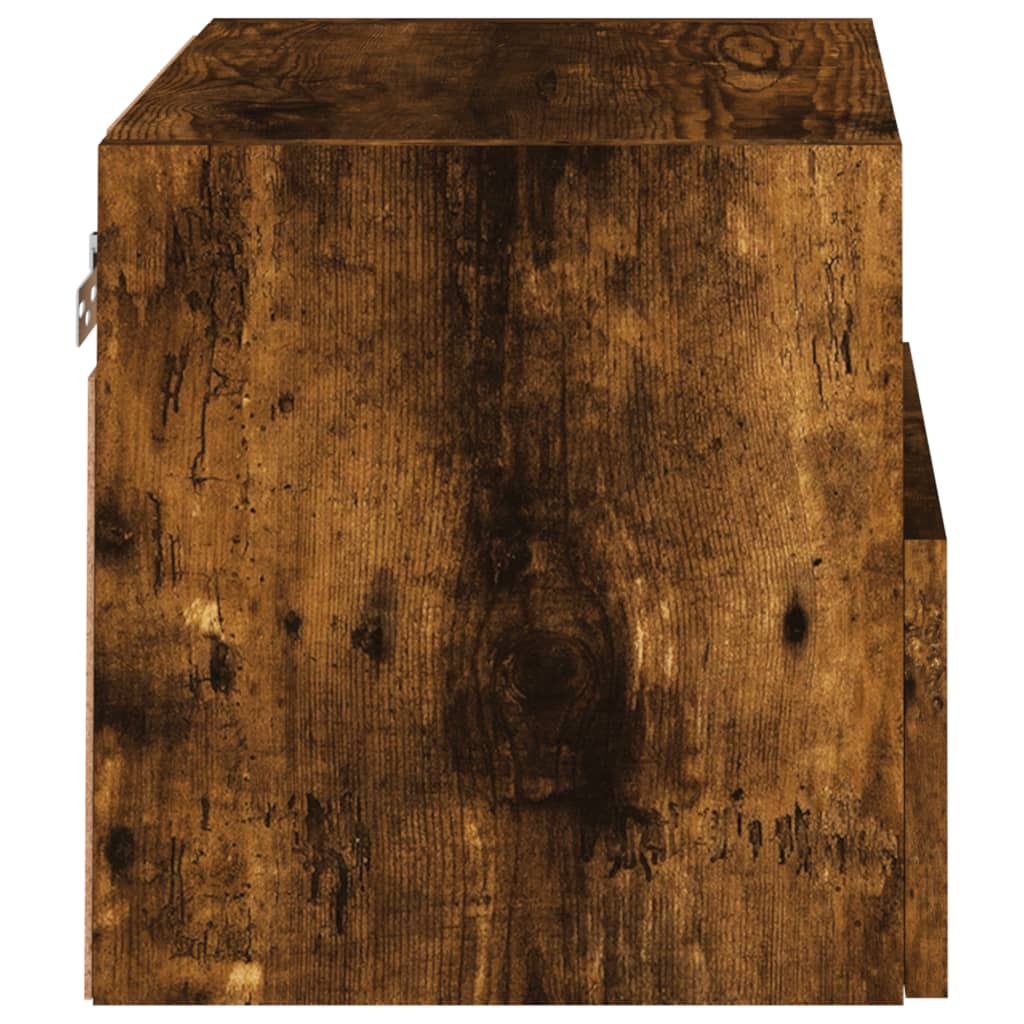 Tv-wandmeubel 40x30x30 cm bewerkt hout gerookt eikenkleurig is nu te koop bij PeponiXL, paradijselijk wonen!