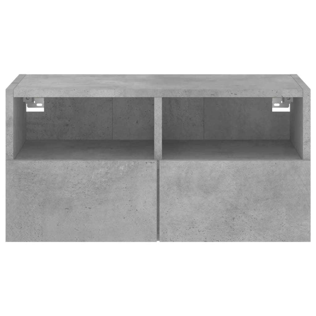 Tv-wandmeubel 60x30x30 cm bewerkt hout betongrijs is nu te koop bij PeponiXL, paradijselijk wonen!