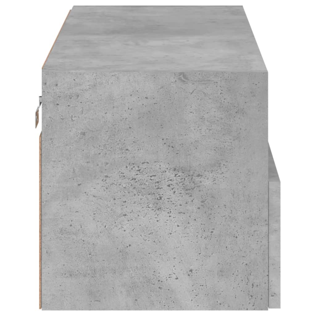 Tv-wandmeubel 80x30x30 cm bewerkt hout betongrijs is nu te koop bij PeponiXL, paradijselijk wonen!