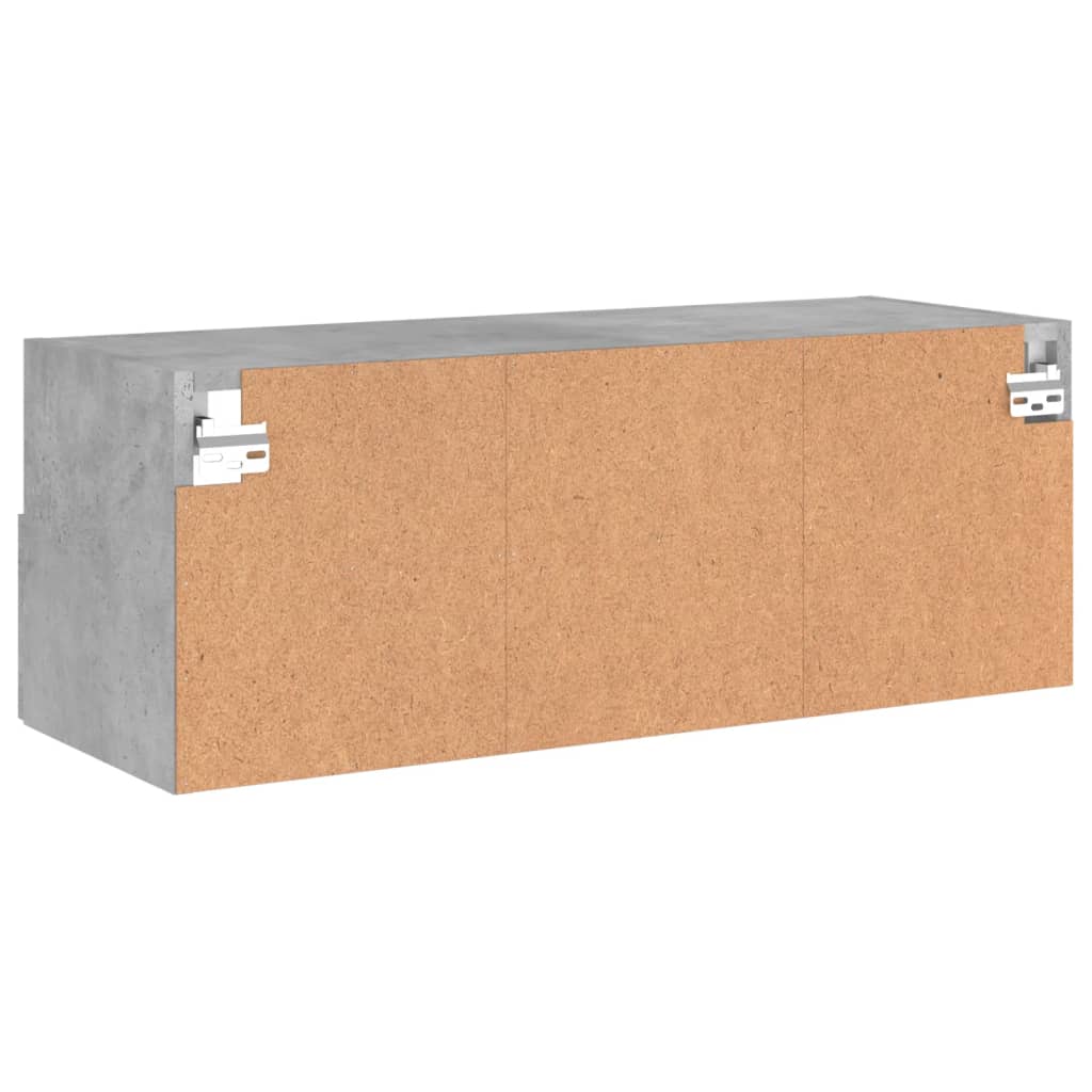 Tv-wandmeubel 80x30x30 cm bewerkt hout betongrijs is nu te koop bij PeponiXL, paradijselijk wonen!