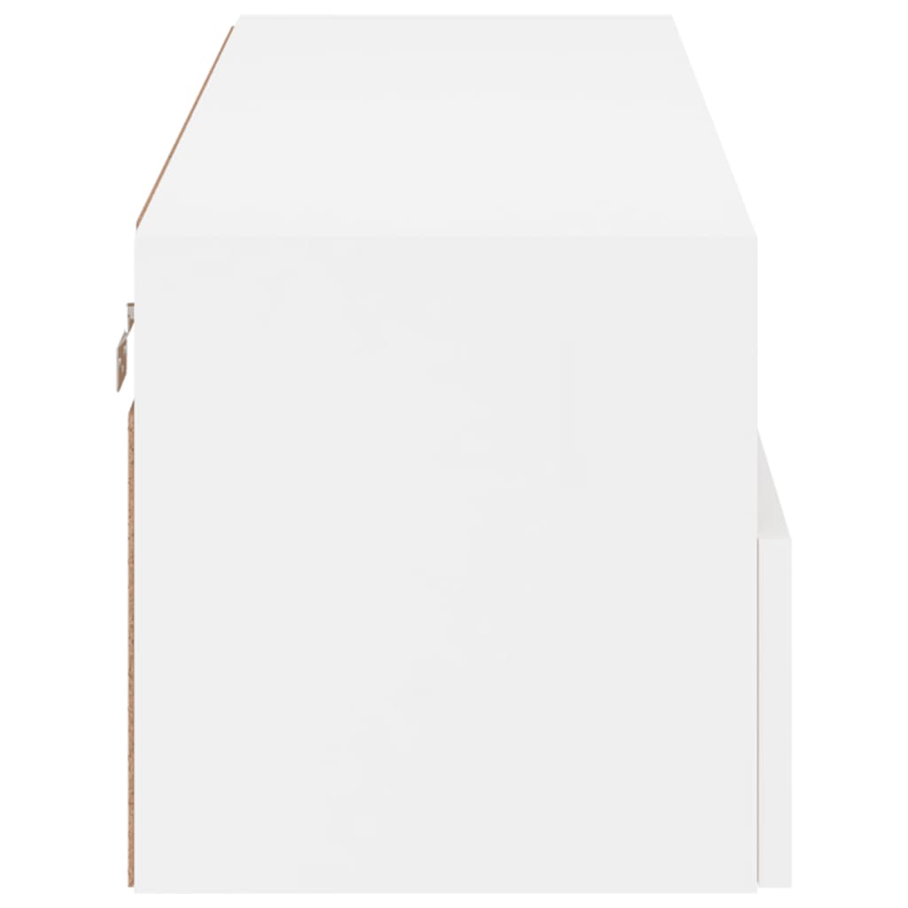 Tv-wandmeubel 100x30x30 cm bewerkt hout wit is nu te koop bij PeponiXL, paradijselijk wonen!