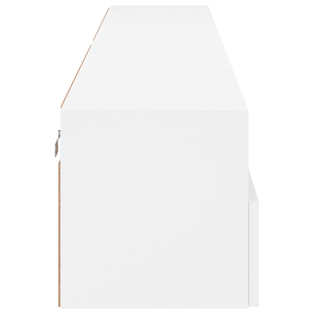 Tv-wandmeubels 2 st 100x30x30 cm bewerkt hout wit is nu te koop bij PeponiXL, paradijselijk wonen!