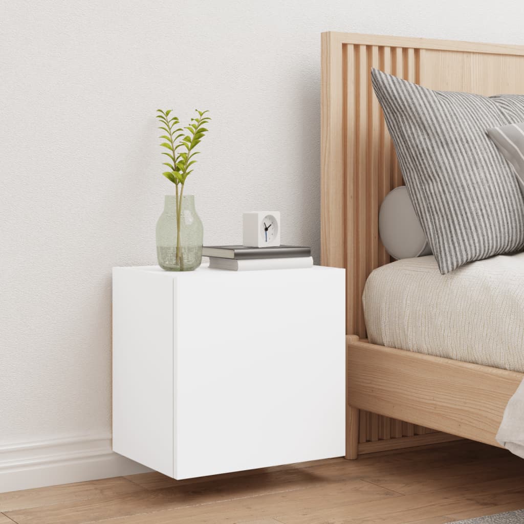 Tv-wandmeubel 40,5x30x40 cm bewerkt hout wit is nu te koop bij PeponiXL, paradijselijk wonen!
