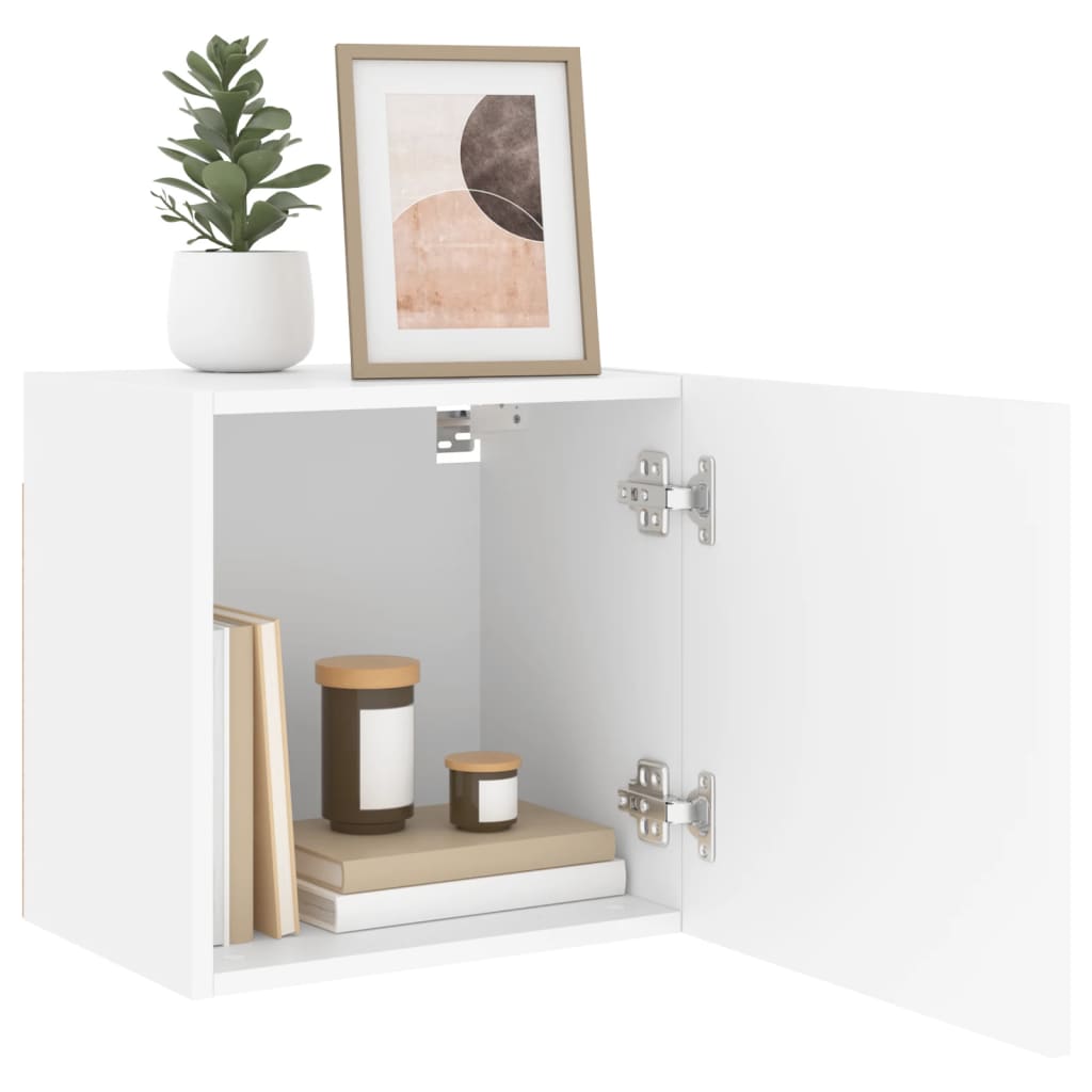 Tv-wandmeubel 40,5x30x40 cm bewerkt hout wit is nu te koop bij PeponiXL, paradijselijk wonen!