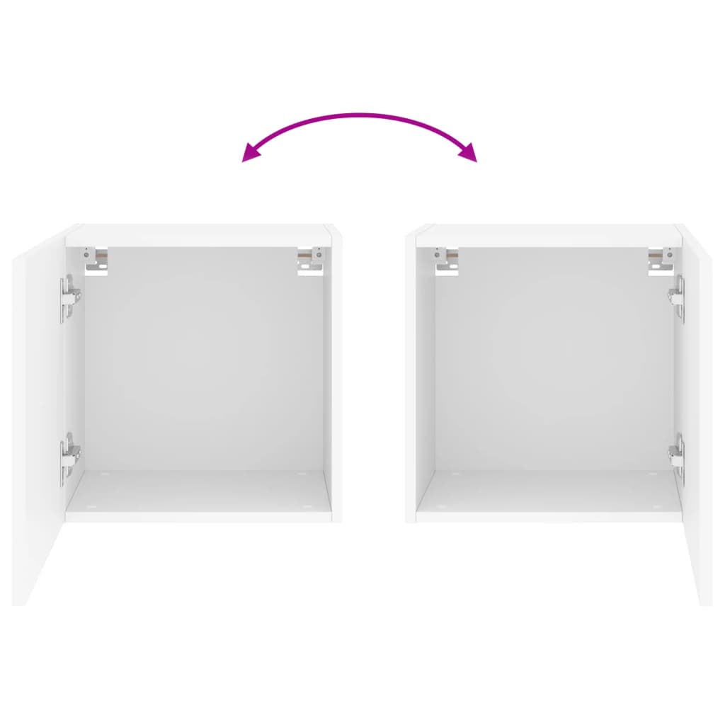 Tv-wandmeubel 40,5x30x40 cm bewerkt hout wit is nu te koop bij PeponiXL, paradijselijk wonen!