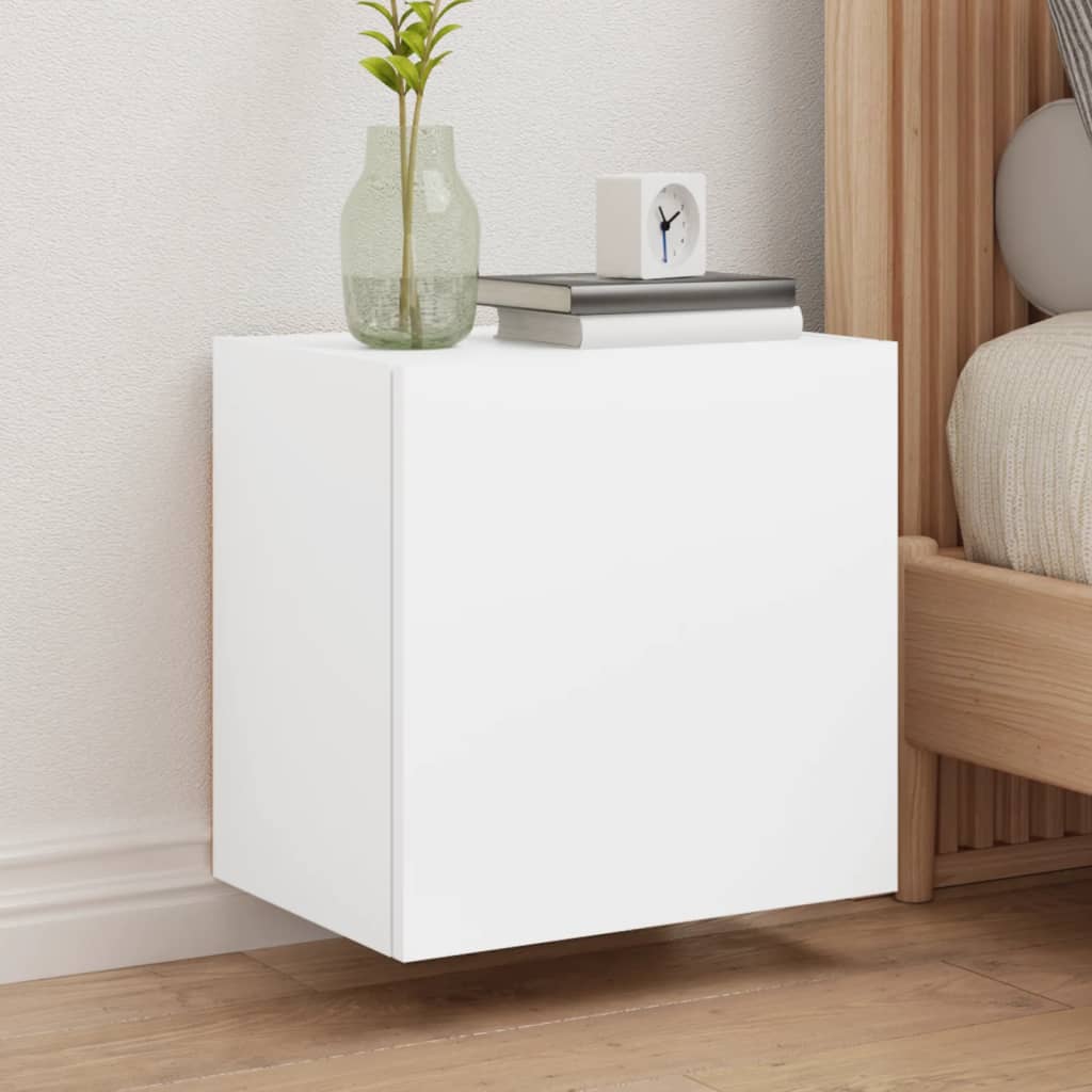 Tv-wandmeubel 40,5x30x40 cm bewerkt hout wit is nu te koop bij PeponiXL, paradijselijk wonen!
