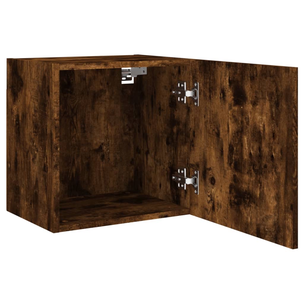 Tv-wandmeubel 40,5x30x40 cm bewerkt hout gerookt eikenkleurig is nu te koop bij PeponiXL, paradijselijk wonen!