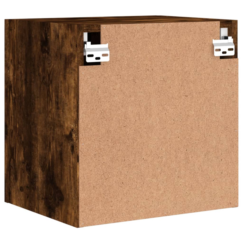 Tv-wandmeubel 40,5x30x40 cm bewerkt hout gerookt eikenkleurig is nu te koop bij PeponiXL, paradijselijk wonen!