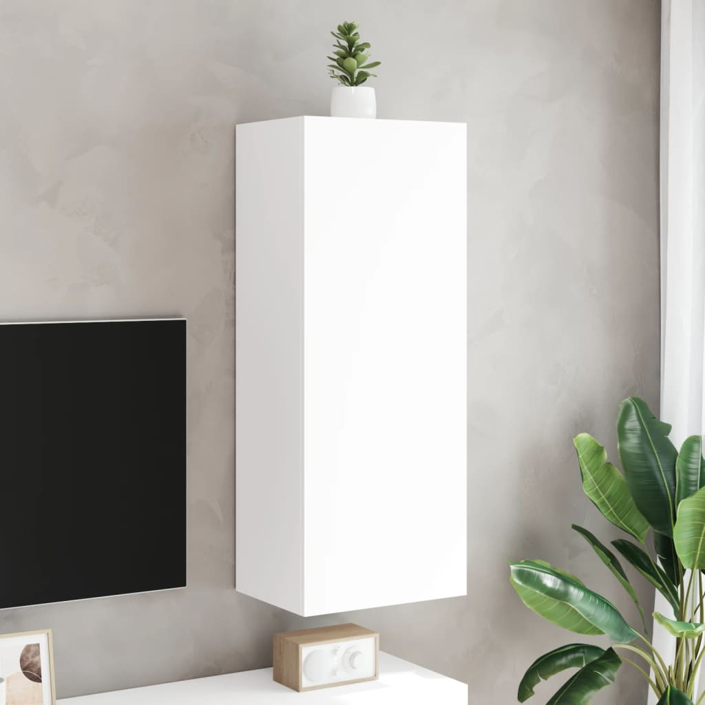 Tv-wandmeubel 40,5x30x102 cm bewerkt hout wit is nu te koop bij PeponiXL, paradijselijk wonen!