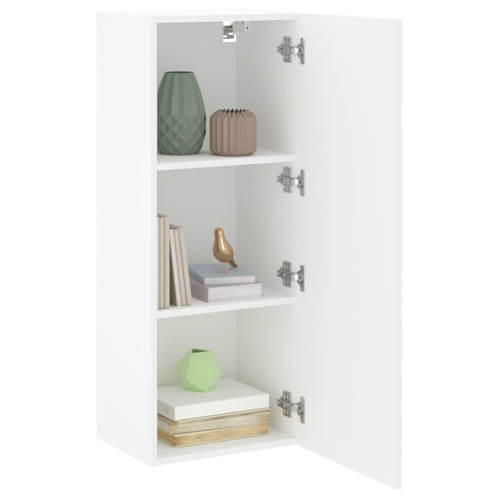 Tv-wandmeubel 40,5x30x102 cm bewerkt hout wit is nu te koop bij PeponiXL, paradijselijk wonen!