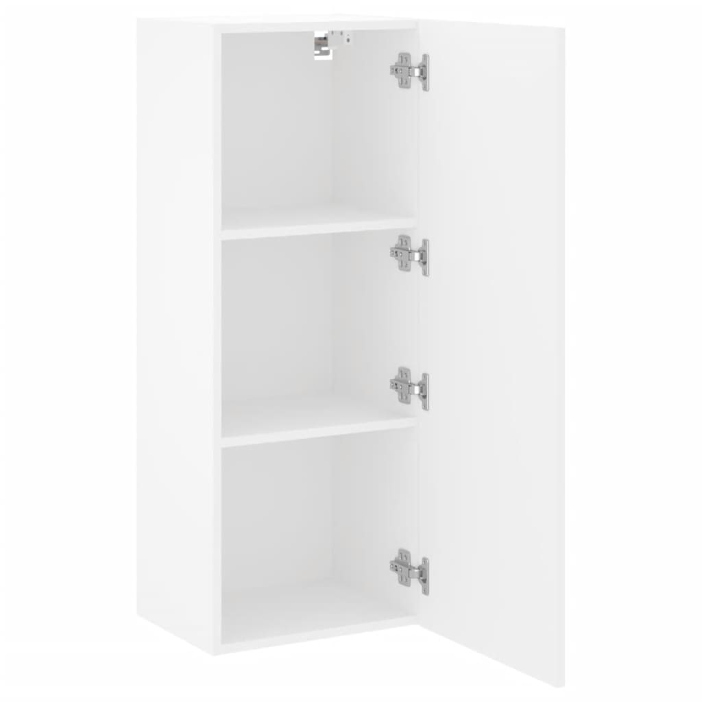 Tv-wandmeubel 40,5x30x102 cm bewerkt hout wit is nu te koop bij PeponiXL, paradijselijk wonen!