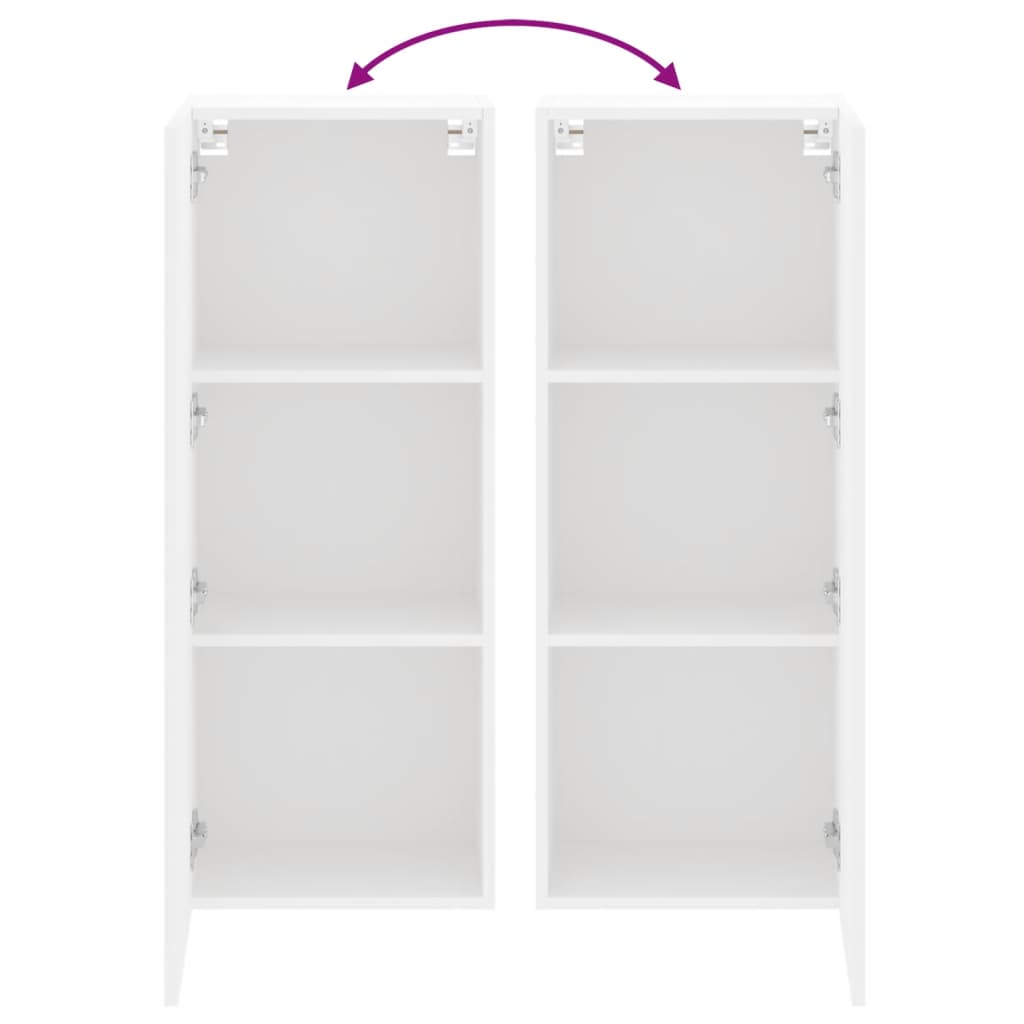 Tv-wandmeubel 40,5x30x102 cm bewerkt hout wit is nu te koop bij PeponiXL, paradijselijk wonen!