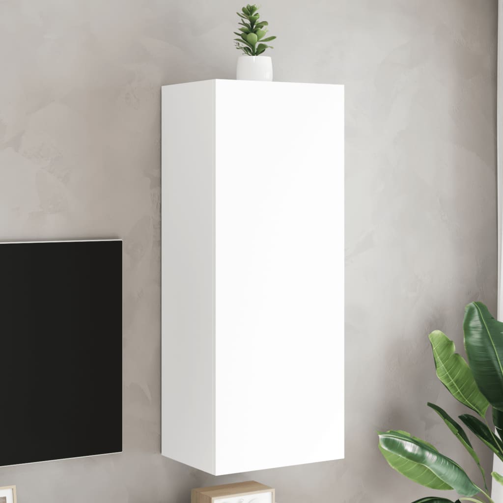 Tv-wandmeubel 40,5x30x102 cm bewerkt hout wit is nu te koop bij PeponiXL, paradijselijk wonen!