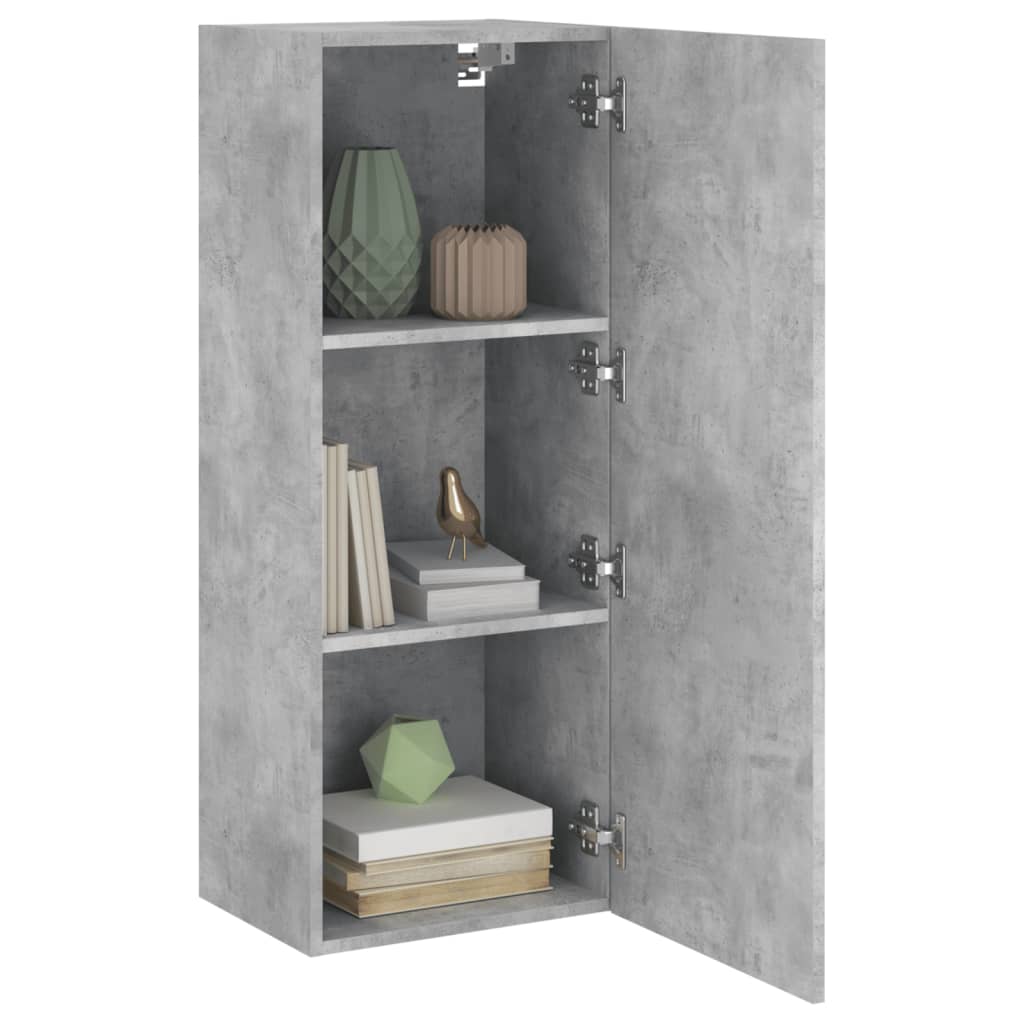 Tv-wandmeubel 40,5x30x102 cm bewerkt hout betongrijs is nu te koop bij PeponiXL, paradijselijk wonen!