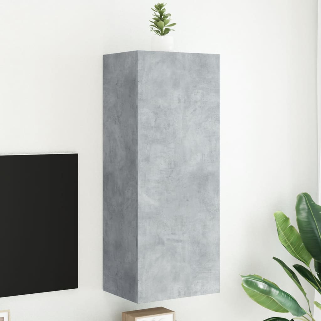Tv-wandmeubel 40,5x30x102 cm bewerkt hout betongrijs is nu te koop bij PeponiXL, paradijselijk wonen!