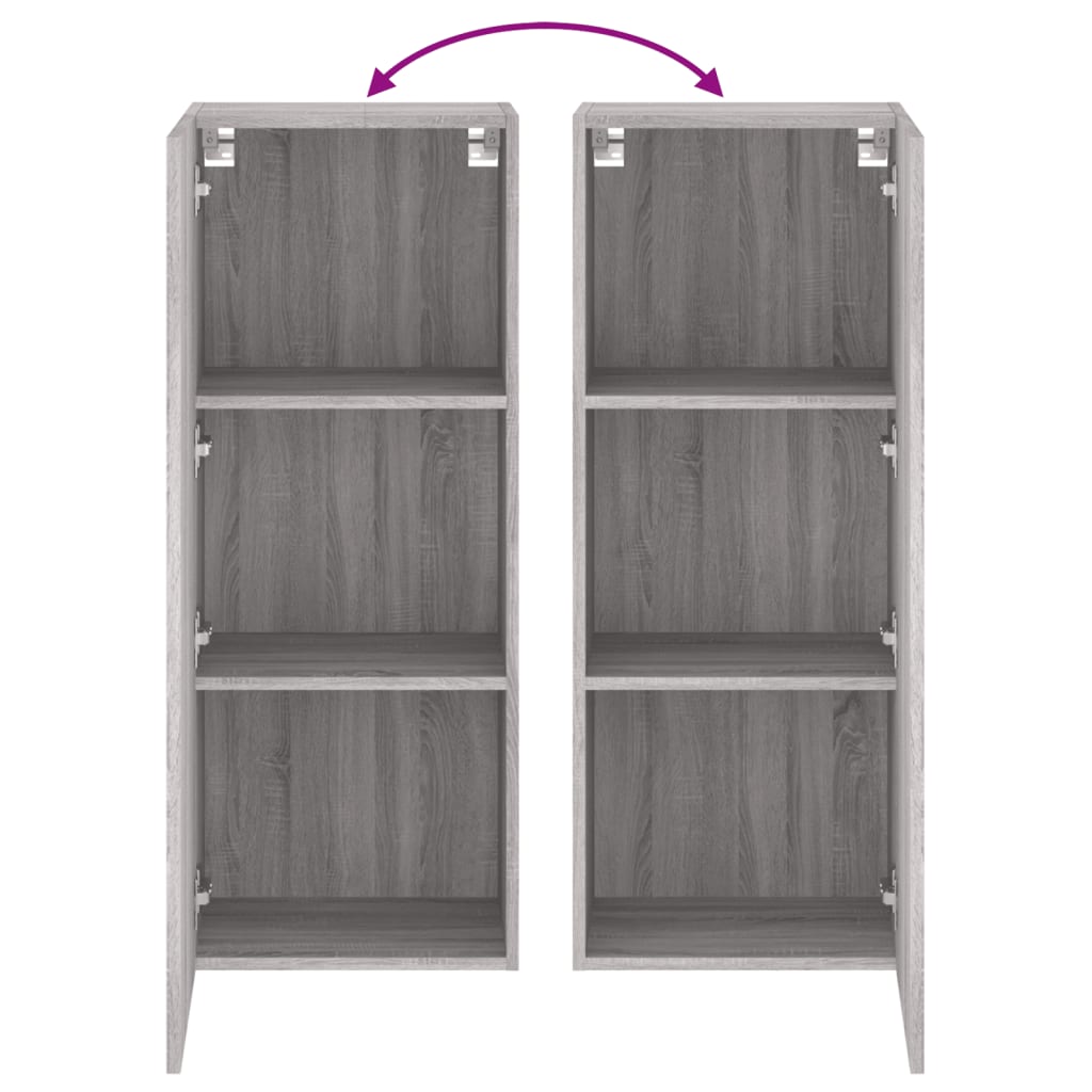 Tv-wandmeubel 40,5x30x102 cm bewerkt hout grijs sonoma is nu te koop bij PeponiXL, paradijselijk wonen!