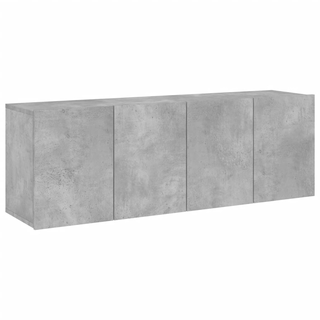 Tv-meubels 2 st wandgemonteerd 60x30x41 cm betongrijs is nu te koop bij PeponiXL, paradijselijk wonen!