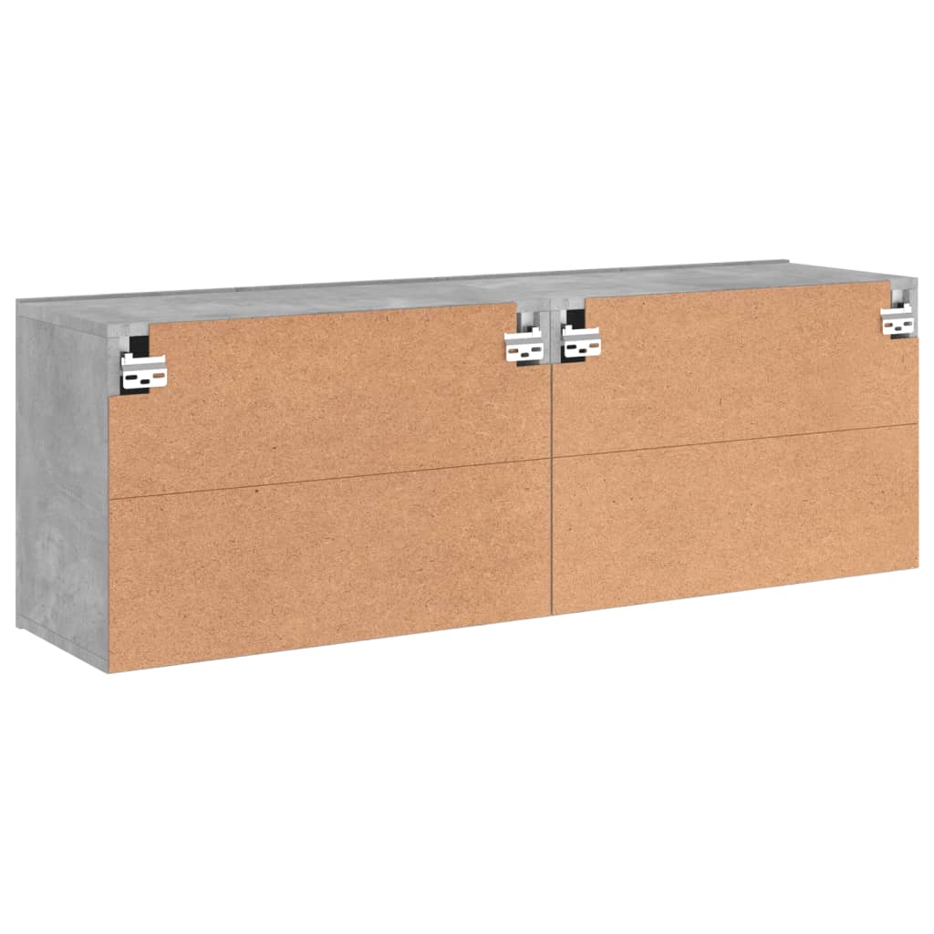 Tv-meubels 2 st wandgemonteerd 60x30x41 cm betongrijs is nu te koop bij PeponiXL, paradijselijk wonen!