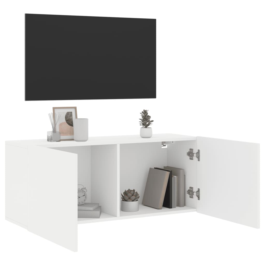 Tv-meubel wandgemonteerd 100x30x41 cm wit is nu te koop bij PeponiXL, paradijselijk wonen!