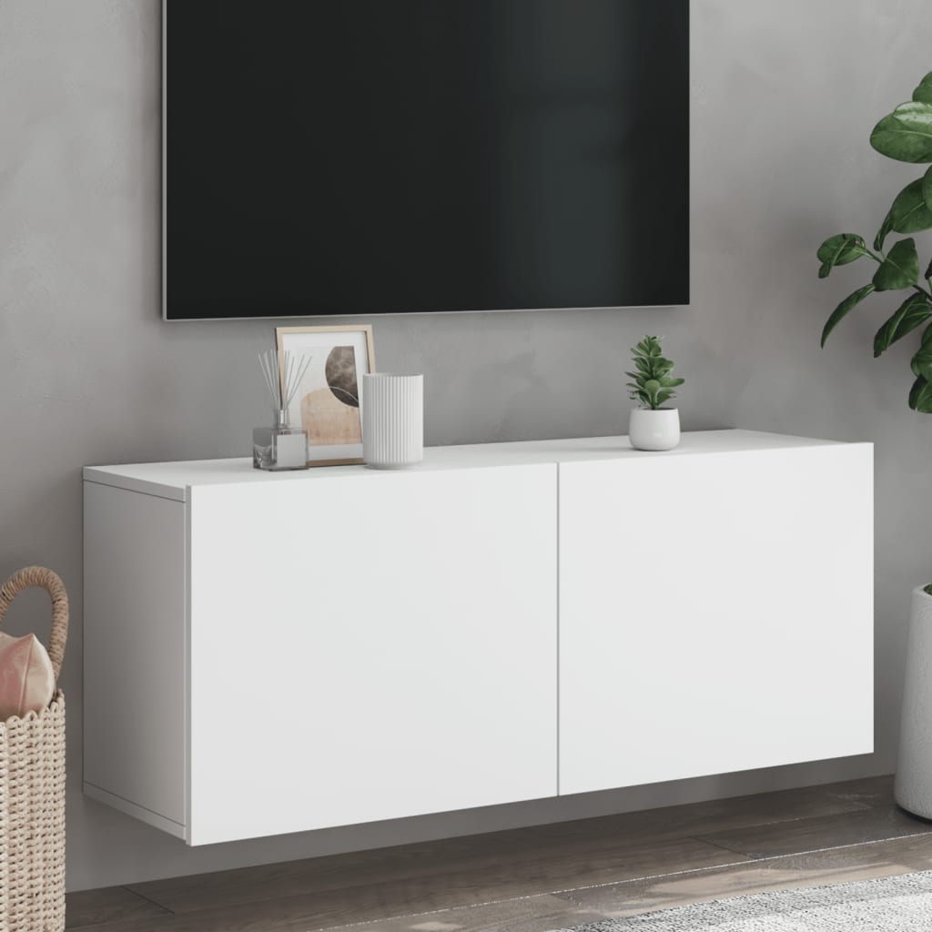 Tv-meubel wandgemonteerd 100x30x41 cm wit is nu te koop bij PeponiXL, paradijselijk wonen!