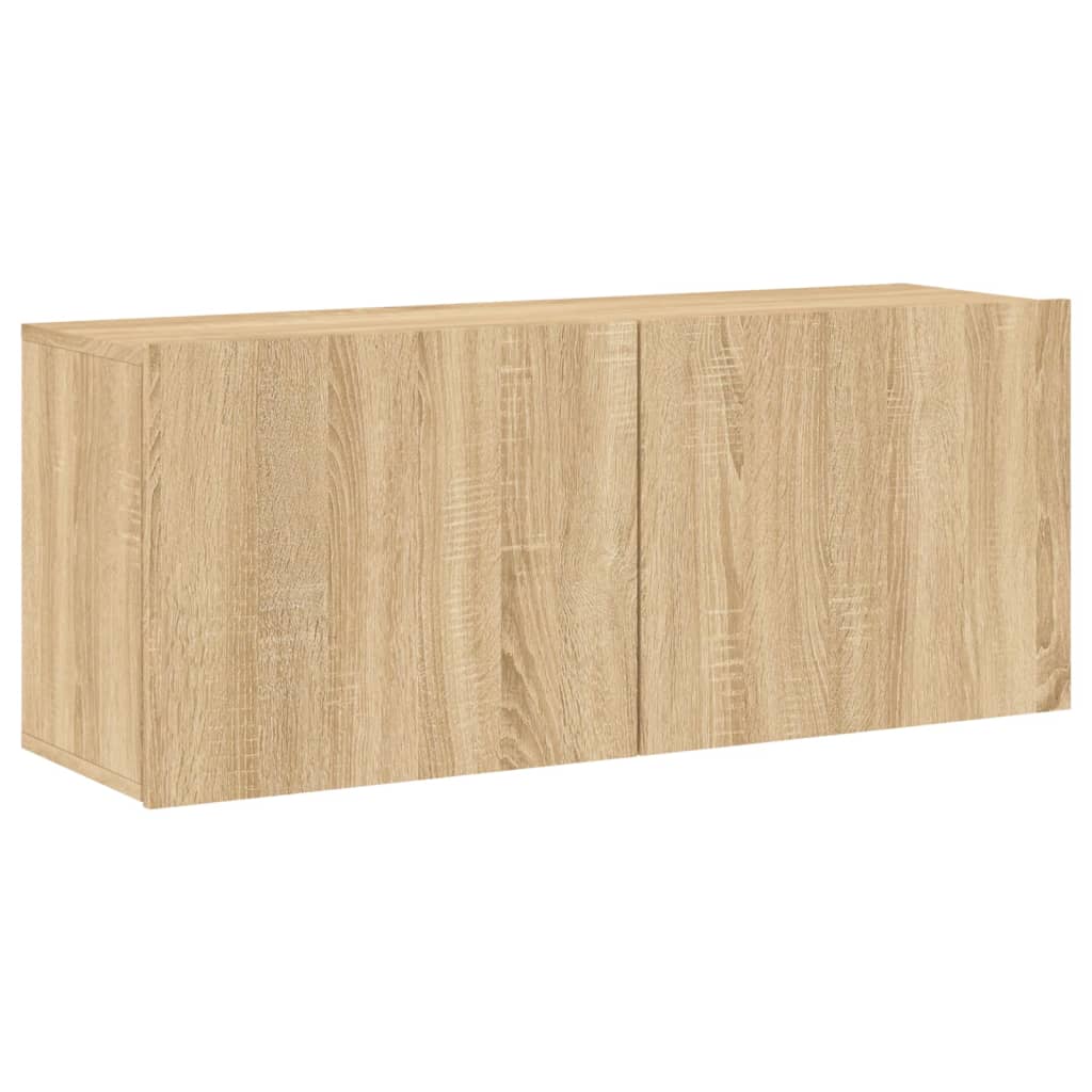 Tv-meubel wandgemonteerd 100x30x41 cm sonoma eikenkleurig is nu te koop bij PeponiXL, paradijselijk wonen!