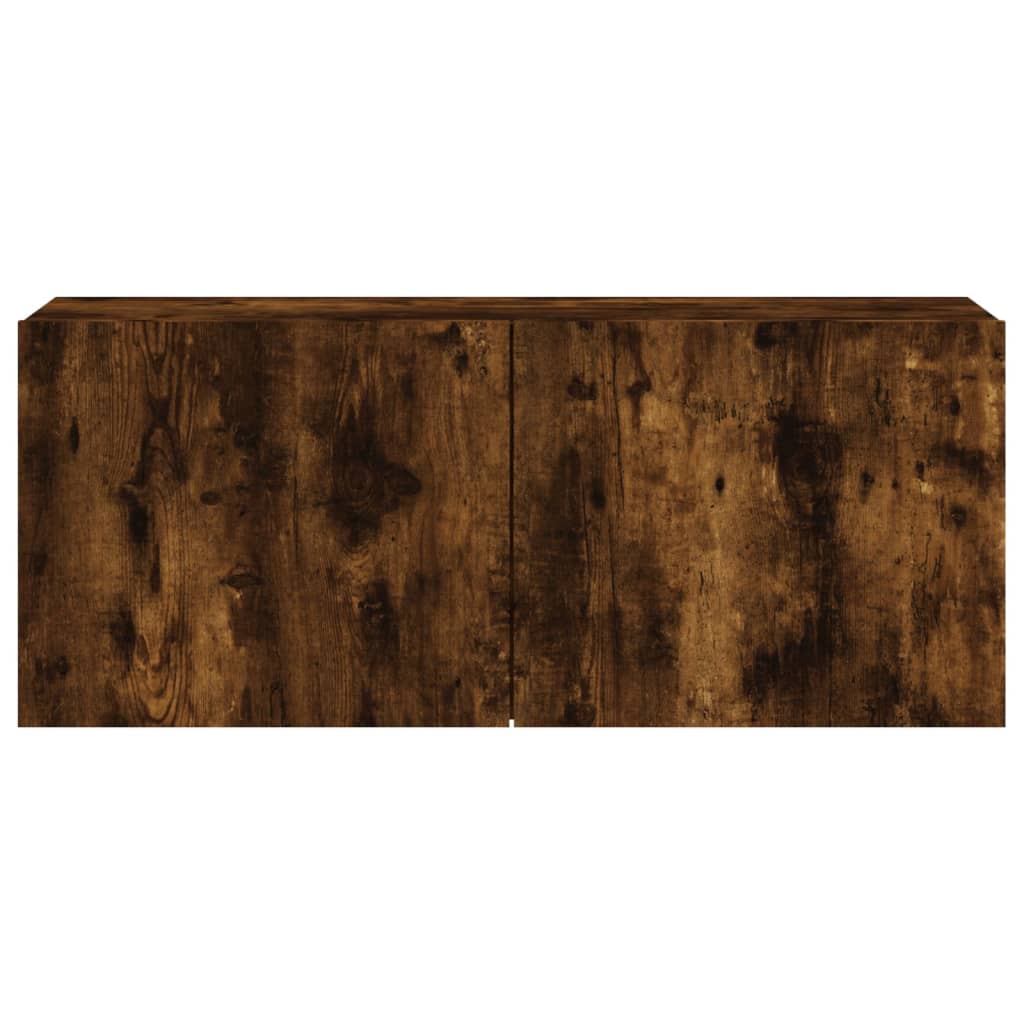 Tv-meubel wandgemonteerd 100x30x41 cm gerookt eikenkleurig is nu te koop bij PeponiXL, paradijselijk wonen!