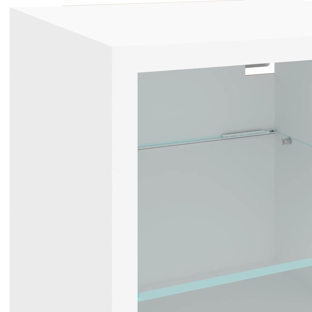 Tv-wandmeubels met LED-verlichting 2 st 30x28,5x30 cm wit is nu te koop bij PeponiXL, paradijselijk wonen!