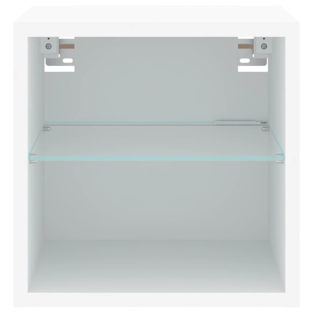 Tv-wandmeubels met LED-verlichting 2 st 30x28,5x30 cm wit is nu te koop bij PeponiXL, paradijselijk wonen!
