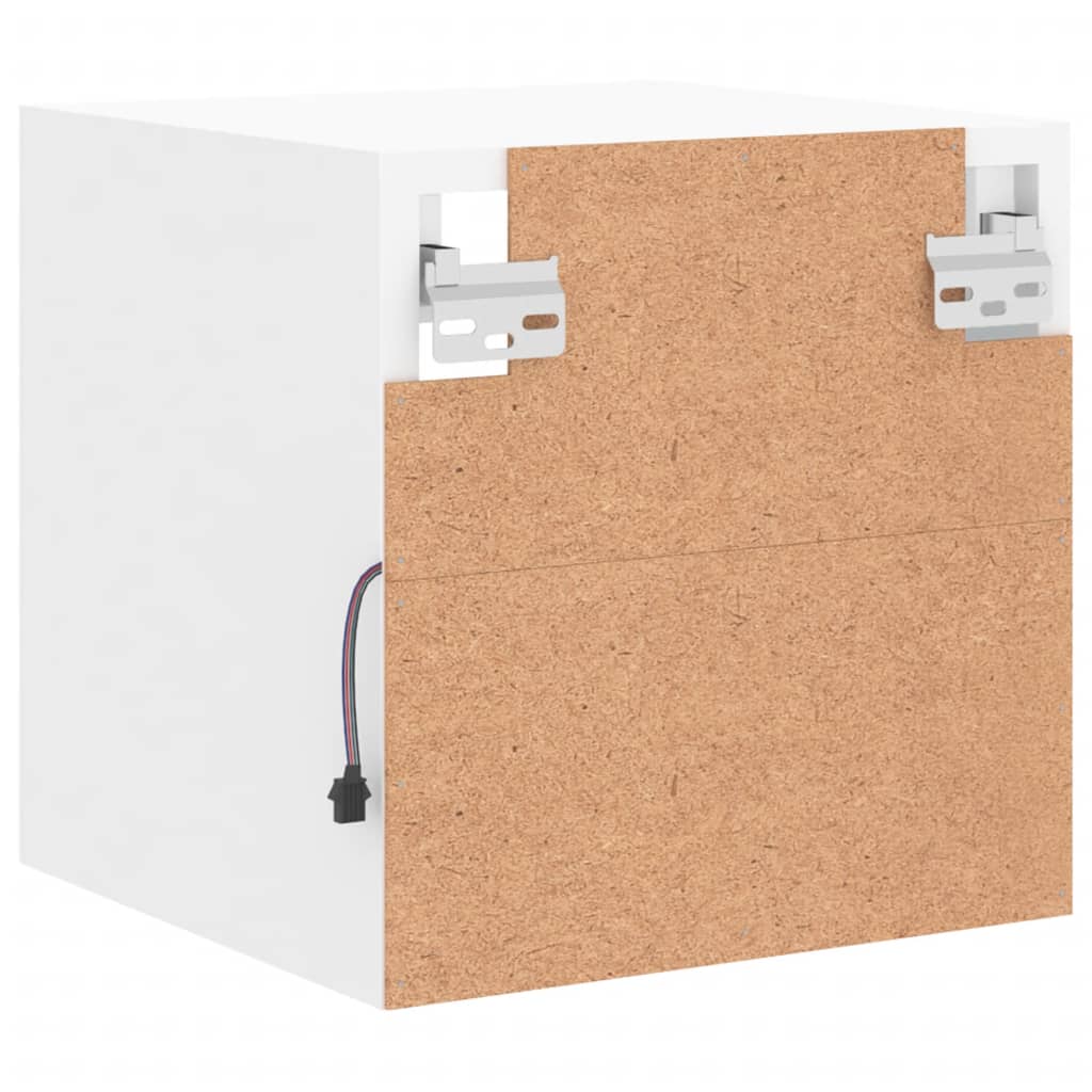 Tv-wandmeubels met LED-verlichting 2 st 30x28,5x30 cm wit is nu te koop bij PeponiXL, paradijselijk wonen!