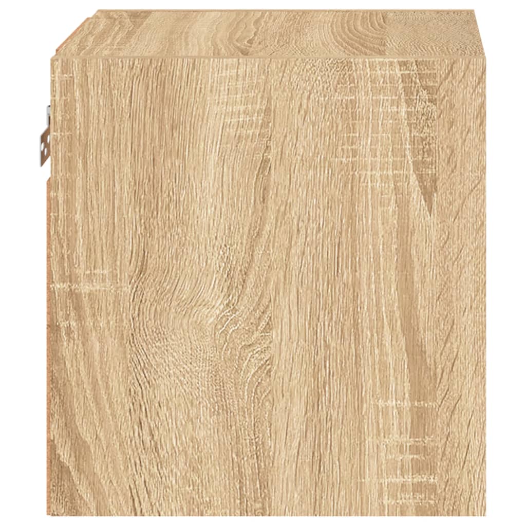 Tv-wandmeubel met LED-verlichting 30x28,5x30 cm sonoma eiken is nu te koop bij PeponiXL, paradijselijk wonen!