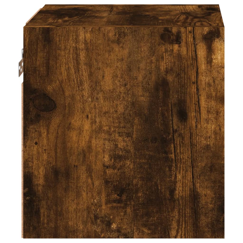 Tv-wandmeubel met LED-verlichting 30x28,5x30 cm gerookt eiken is nu te koop bij PeponiXL, paradijselijk wonen!