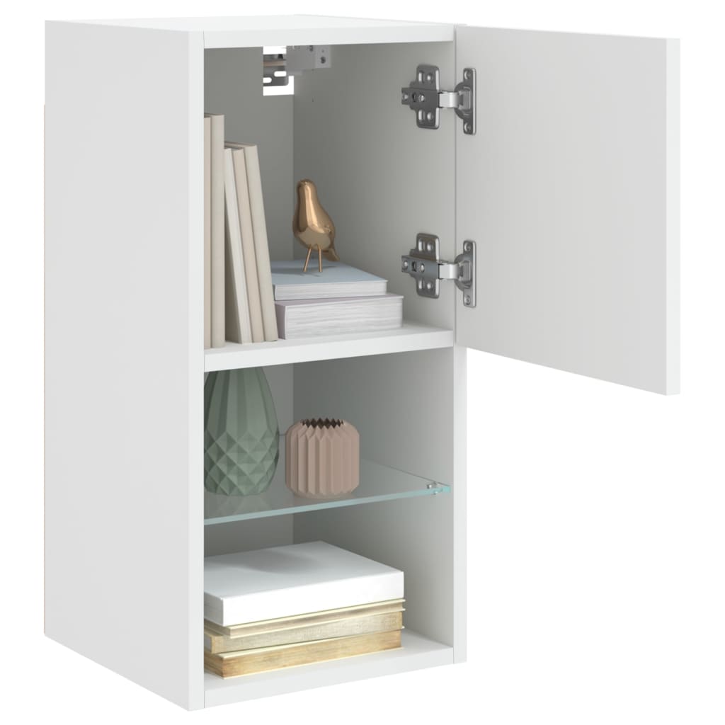 Tv-meubelen 2 st met LED-verlichting 30,5x30x60 cm wit is nu te koop bij PeponiXL, paradijselijk wonen!