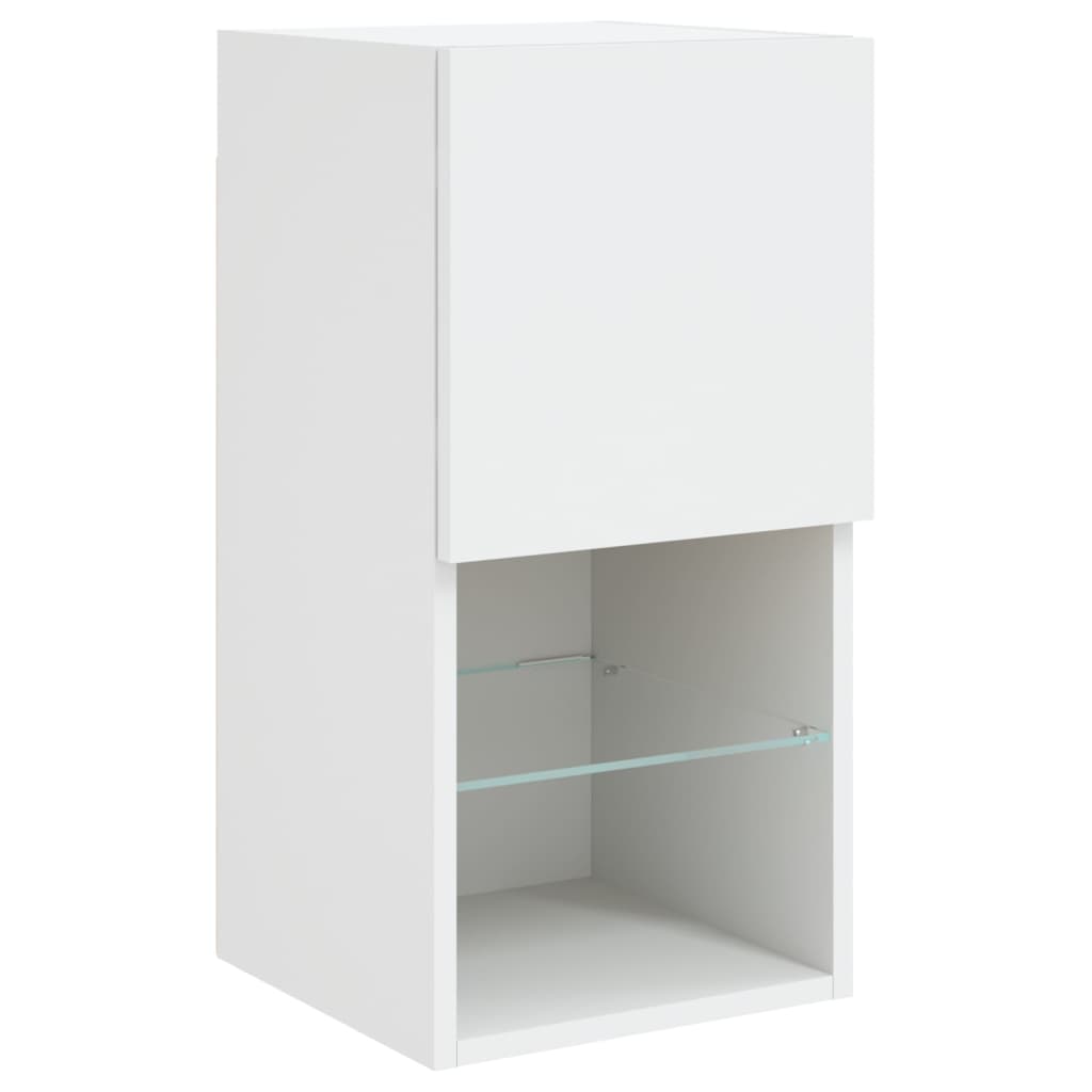 Tv-meubelen 2 st met LED-verlichting 30,5x30x60 cm wit is nu te koop bij PeponiXL, paradijselijk wonen!