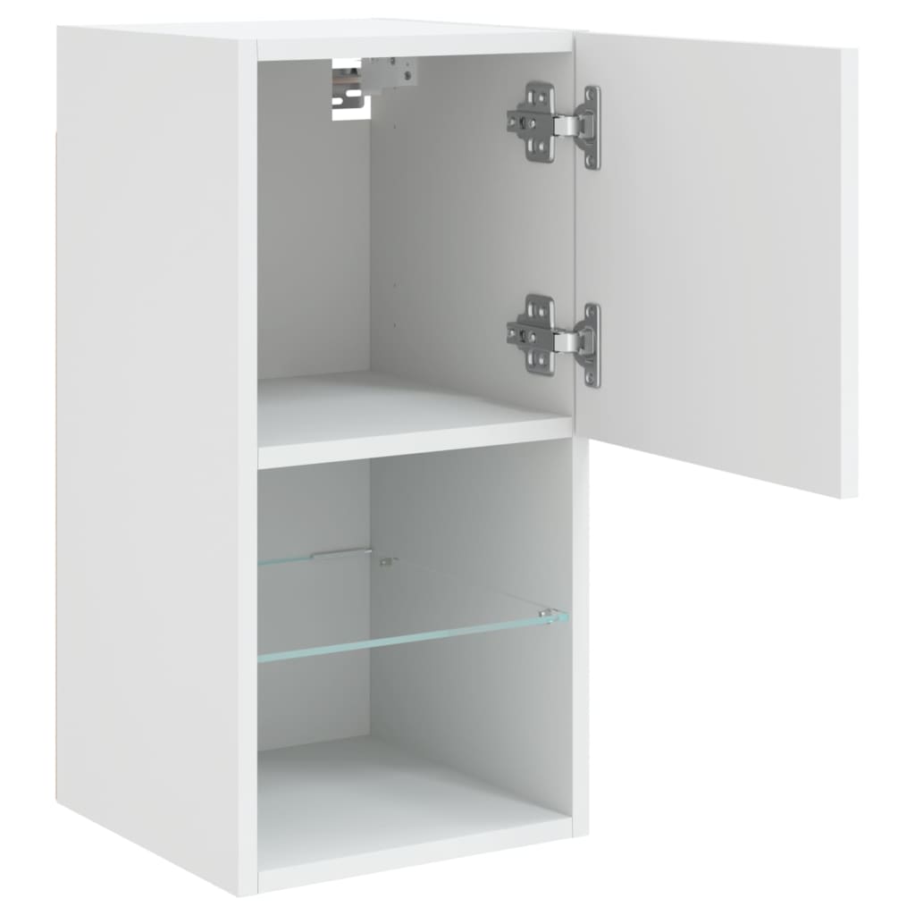 Tv-meubelen 2 st met LED-verlichting 30,5x30x60 cm wit is nu te koop bij PeponiXL, paradijselijk wonen!
