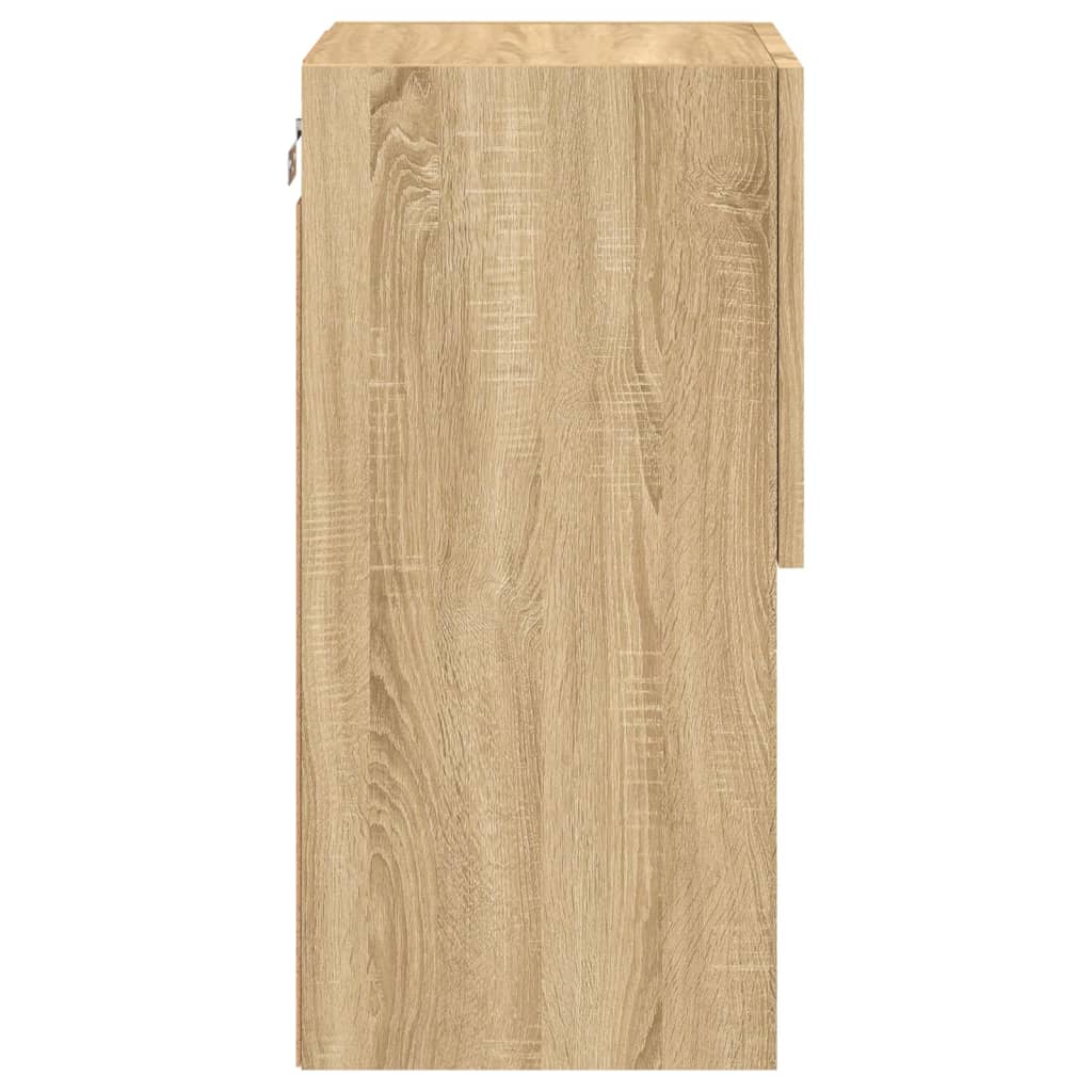 Tv-meubelen 2 st LED-verlichting 30,5x30x60 cm sonoma eiken is nu te koop bij PeponiXL, paradijselijk wonen!
