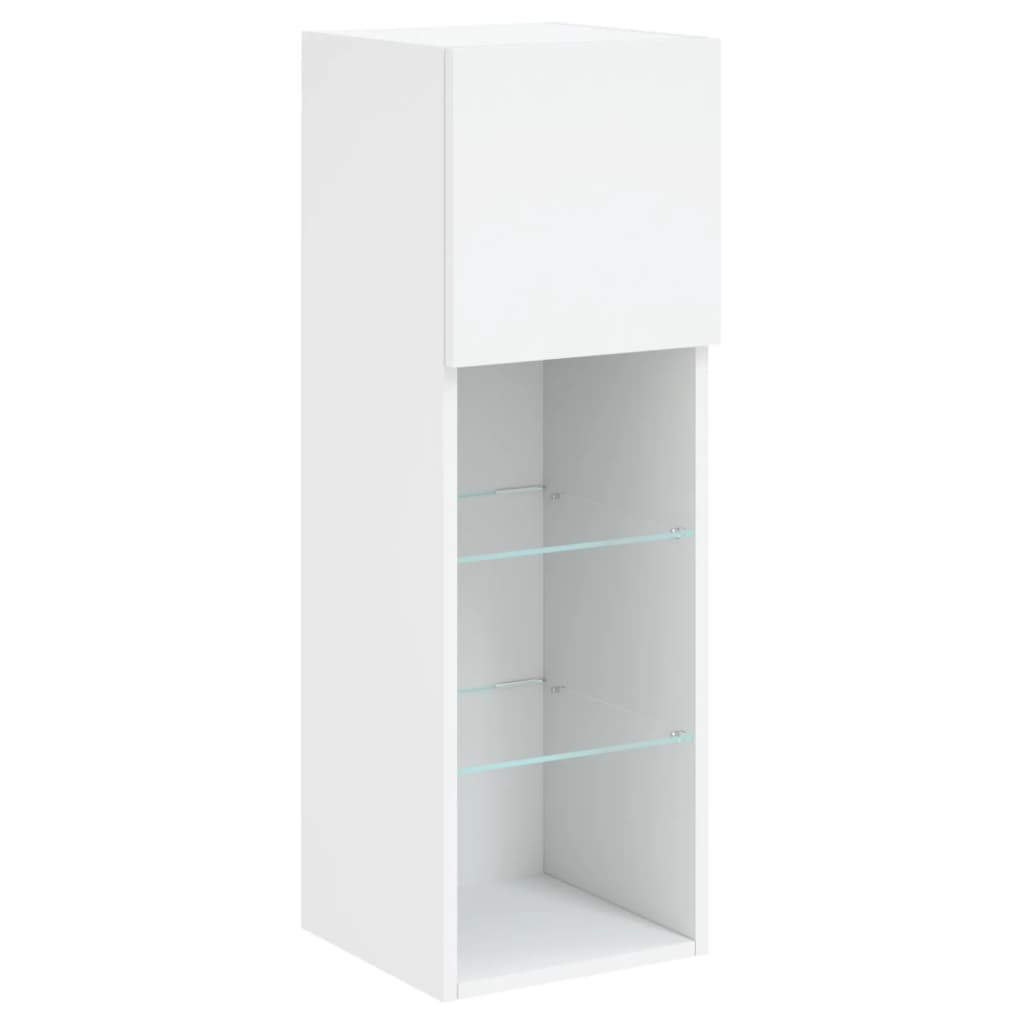 Tv-meubel met LED-verlichting 30,5x30x90 cm wit is nu te koop bij PeponiXL, paradijselijk wonen!