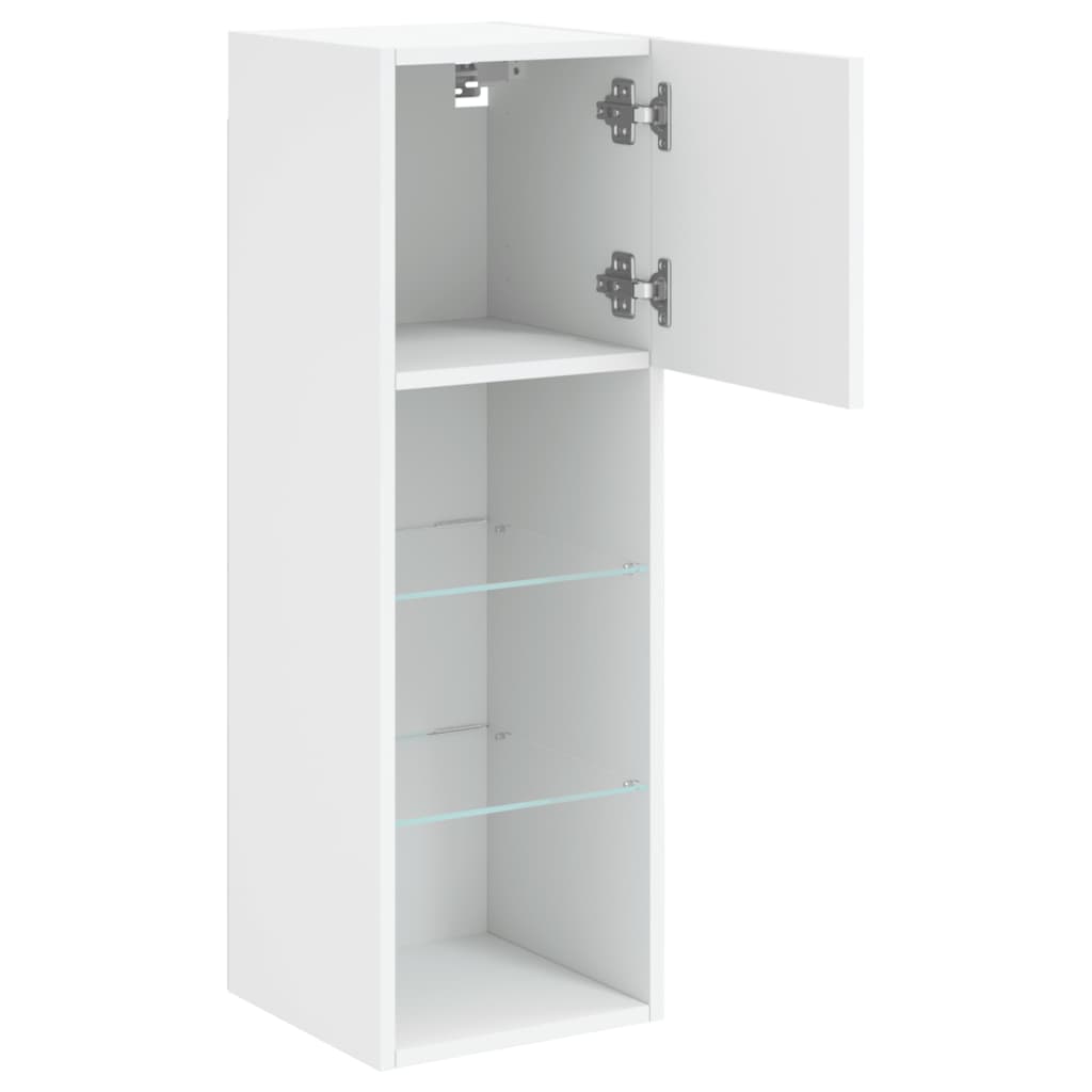 Tv-meubel met LED-verlichting 30,5x30x90 cm wit is nu te koop bij PeponiXL, paradijselijk wonen!